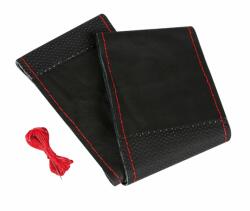 Pilot Husa volan piele Sport - Lampa - L - Ø 37-39cm - Negru/Rosu