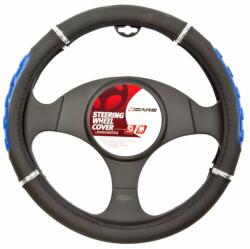 4Cars Manson volan Sport - Ø 37-39cm - Negru/Albastru