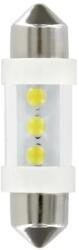 LAMPA Bec tip LED 12V sofit cu 3 leduri 10x36mm SV85-8 (C5W) 2buc - Alb