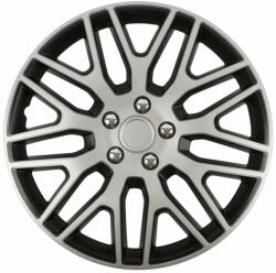 Cridem Set capace roti auto Cridem Dakar NC 4buc - Argintiu/Negru - 15