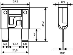 Lampa Siguranta plata Maxi - 20A