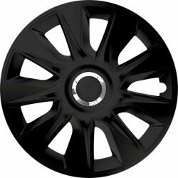 Cridem Set capace roti auto Cridem Stratos RC 4buc - Negru/Crom - 17