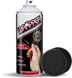 Wrapper Vopsea spray cauciucata Wrapper 400ml - Negru mat - RAL9005