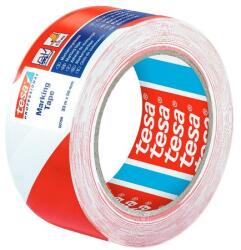tesa Banda adeziva marcare alb rosu PVC 50 mm x 33 m (DTS6076088)