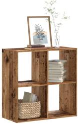 vidaXL antik fa színű szerelt fa könyvespolc 68, 5 x 32 x 68, 5 cm (852832)