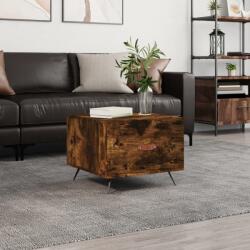 vidaXL füstös tölgy színű szerelt fa dohányzóasztal 50 x 50 x 40 cm (829342) - vidaxl