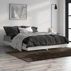 vidaXL sonoma tölgyszínű szerelt fa ágykeret 135 x 190 cm (832187)