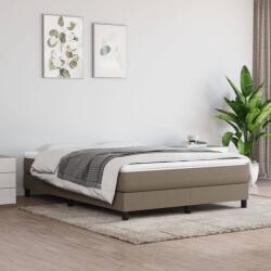 vidaXL tópszínű szövet rugós ágy matraccal 140 x 190 cm (3144073)