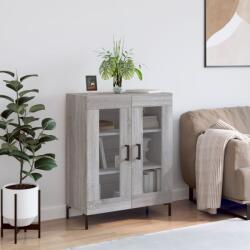 vidaXL szürke sonoma színű szerelt fa tálalószekrény 69, 5 x 34 x 90 cm (827794) - vidaxl