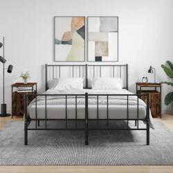 vidaXL 2 db füstös tölgy színű szerelt fa éjjeliszekrény 40x42x60 cm (826038)