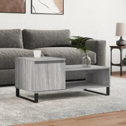 vidaXL szürke sonoma szerelt fa dohányzóasztal 100 x 50 x 45 cm (830842) - vidaxl