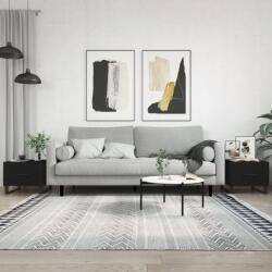 vidaXL 2 db fekete szerelt fa dohányzóasztal 50 x 50 x 40 cm (829447)