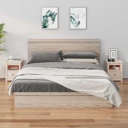 vidaXL 2 darab tömör fenyőfa éjjeliszekrény 40 x 35 x 49 cm (813710)
