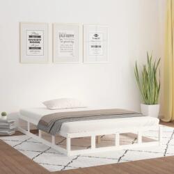 vidaXL fehér tömör fa ágykeret 120 x 190 cm (Small Double) (820832)