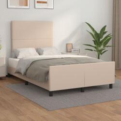 vidaXL ágykeret matrac nélkül cappuccino színű 120x190 cm műbőr (3270553)