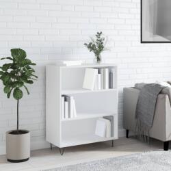 vidaXL fehér szerelt fa könyvespolc 69, 5 x 32, 5 x 90 cm (828356)