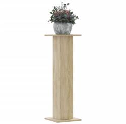 vidaXL 2 db sonoma tölgy szerelt fa növénytartó állvány 30x30x95 cm (3307875) - vidaxl