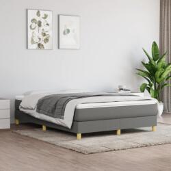 vidaXL sötétszürke szövet ágykeret matrac nélkül 140 x 190 cm (3120607)