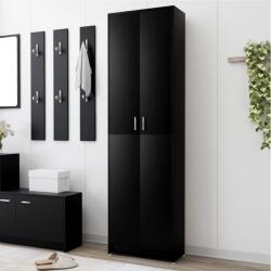 vidaXL fekete szerelt fa előszobaszekrény 55 x 25 x 189 cm (802850)