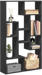 vidaXL fekete szerelt fa könyvszekrény 72 x 20 x 120 cm (858157)