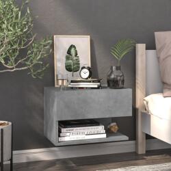 vidaXL betonszürke falra szerelhető éjjeliszekrény (810961) - vidaxl