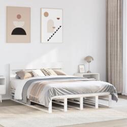 vidaXL fehér tömör fenyőfa ágy matrac nélkül 120 x 200 cm (3302292)