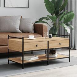 vidaXL sonoma tölgy színű szerelt fa dohányzóasztal 99x50x50 cm (833961)