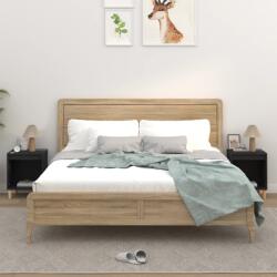 vidaXL 2 db fekete éjjeliszekrény 40 x 35 x 50 cm (821861)