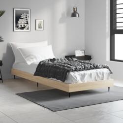 vidaXL sonoma tölgy színű szerelt fa ágykeret matrac nélkül 75x190 cm (832312)