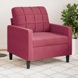 vidaXL bordó bársony kanapéfotel 60 cm (4007608) - vidaxl