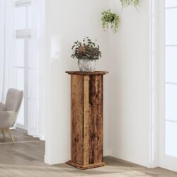 vidaXL antik fa színű szerelt fa növényállvány 33 x 33 x 100 cm (852985)