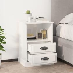 vidaXL 2 db magasfényű fehér éjjeliszekrény 43 x 36 x 60 cm (816333)
