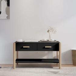 vidaXL fekete szerelt fa dohányzóasztal 82 x 48 x 45 cm (345664)