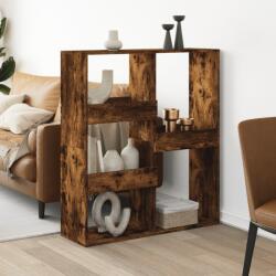 vidaXL füstös tölgy színű szerelt fa térelválasztó 100 x 33 x 115 cm (3309550) - vidaxl