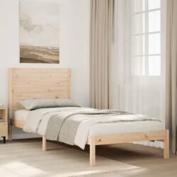 vidaXL tömör fa extra hosszú ágykeret matrac nélkül 100 x 210 cm (3309297)