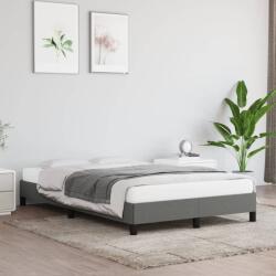 vidaXL ágykeret matrac nélkül sötétszürke 120x190 cm szövet (379483)