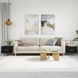 vidaXL 2 db fekete szerelt fa dohányzóasztal 50 x 50 x 40 cm (829367)
