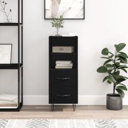 vidaXL fekete szerelt fa tálalóasztal 34, 5 x 34 x 90 cm (828661)