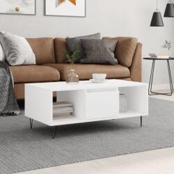 vidaXL fehér szerelt fa dohányzóasztal 90 x 50 x 36, 5 cm (830588) - vidaxl