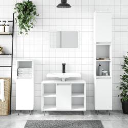 vidaXL fehér szerelt fa fürdőszobaszekrény 30 x 30 x 100 cm (831556) - vidaxl
