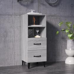 vidaXL szürke sonoma színű szerelt fa tálalószekrény 34, 5 x 34 x 90 cm (817418)