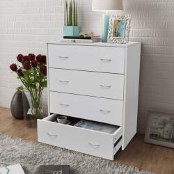 vidaXL fehér 4 fiókos komód 60 x 30, 5 x 71 cm (242545) - vidaxl