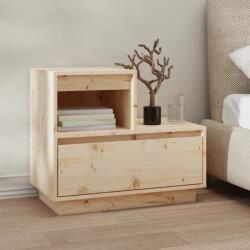 vidaXL tömör fenyőfa éjjeliszekrény 60 x 34 x 51 cm (814374)