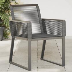 vidaXL 2 db fekete polyrattan kerti szék (4008113)