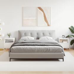 vidaXL 2 db magasfényű fehér szerelt fa éjjeliszekrény 40x35x50 cm (830609)