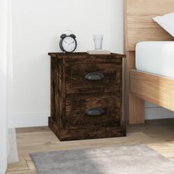 vidaXL 2 db füstös tölgy színű szerelt fa éjjeliszekrény 39x39x47, 5 cm (816155)