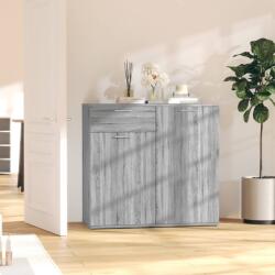vidaXL szürke sonoma színű szerelt fa tálalószekrény 80x36x75 cm (815490)