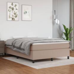 vidaXL cappuccino színű műbőr rugós ágy matraccal 140 x 200 cm (3144613)