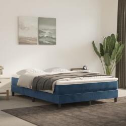 vidaXL sötétkék bársony ágykeret matrac nélkül 140 x 190 cm (3120770)