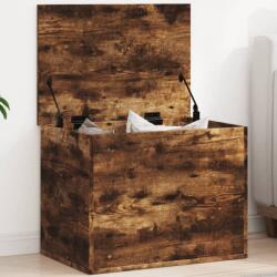 vidaXL füstös tölgy színű szerelt fa tárolóláda 60x42x46 cm (840657)